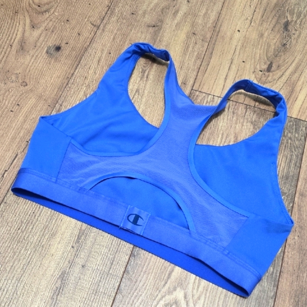 Champion Blue Sports Bra Moisture-Wicking Racerback - Picture 2 of 12